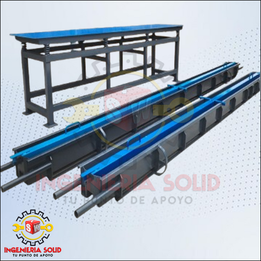 a PLANOS PARA FABRICAR MESA VIBRADORA, PLACA TIPO LADRILLO, POSTE H Y CARRETA