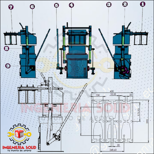 b PLANOS PARA FABRICAR MAQUINA BLOQUERA ESTATICA