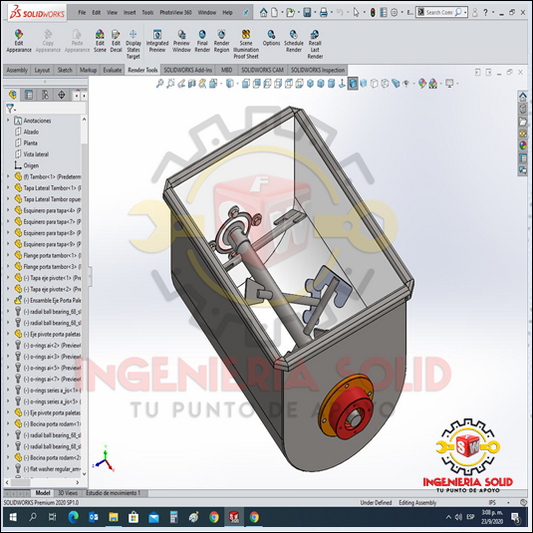 d PLANOS PARA FABRICAR MAQUINA MESCLADORA DE CONCRETO HORIZONTAL.