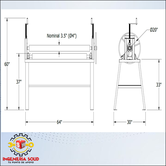 PLANOS PARA FABRICAR MAQUINA ROLADORA DE LAMINAS