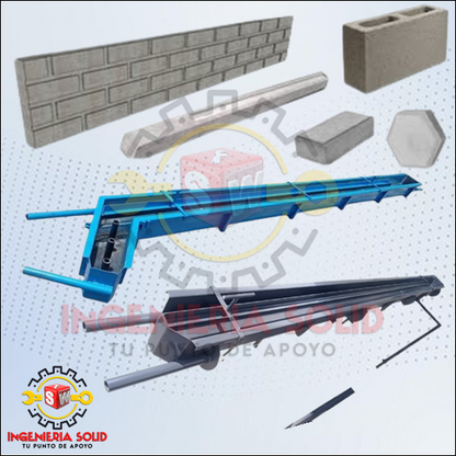 a PLANOS PARA FABRICAR MESA VIBRADORA, PLACA TIPO LADRILLO, POSTE H Y CARRETA