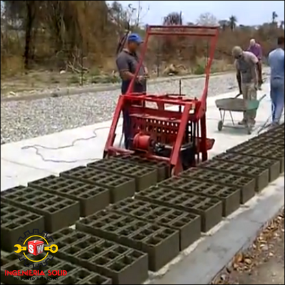 c PLANOS PARA FABRICAR MAQUINA DE HACER BLOQUES TIPO PONEDORA.