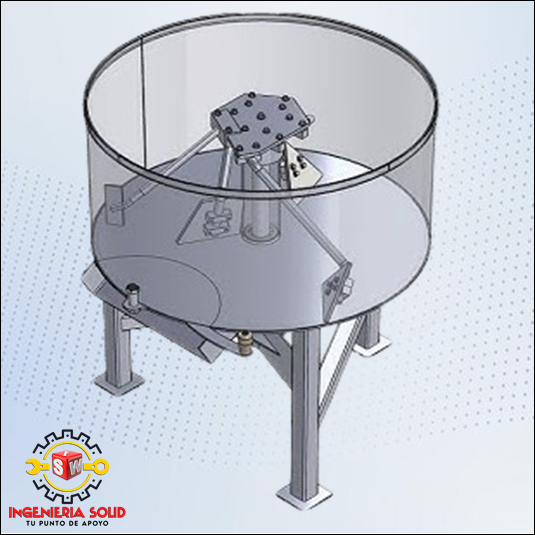 PLANOS PARA FABRICAR MESCLADORA VERTICAL DE CONCRETO